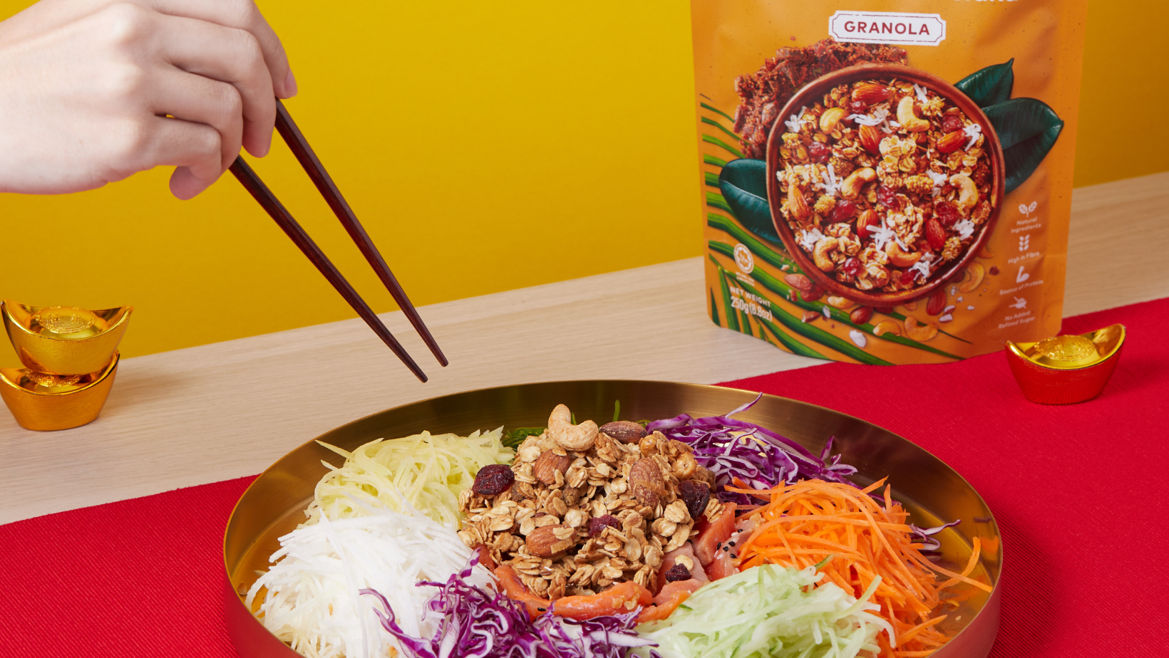Granola-licious Yee Sang – Amazin' Graze Malaysia