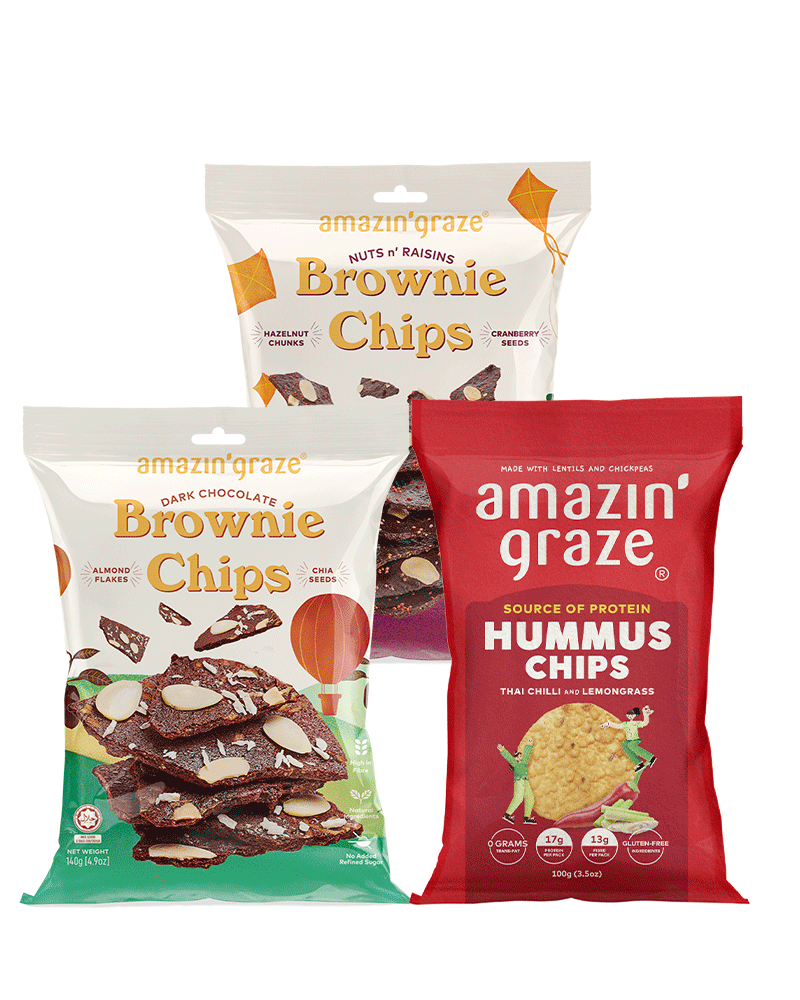 Bundle of 3 Healthy Chips Amazin' Graze Malaysia