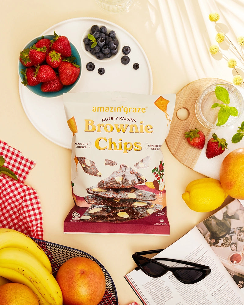 Nuts n' Raisins' Brownie Chips - Amazin' Graze Malaysia