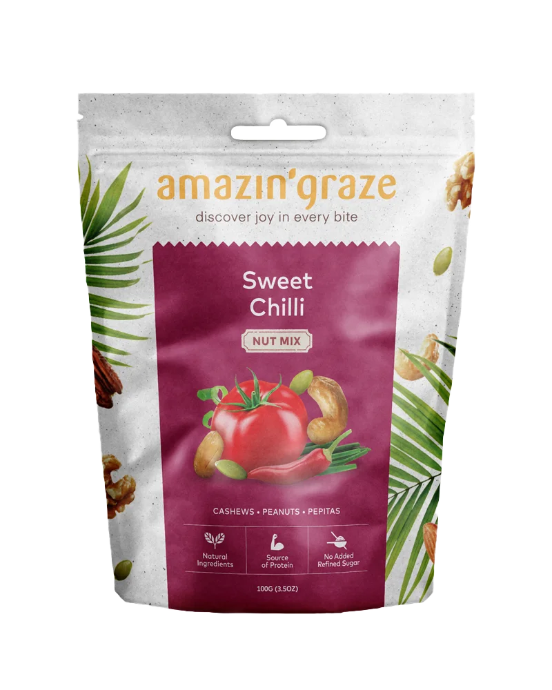 Sweet Chilli Nut Mix - Amazin' Graze Malaysia