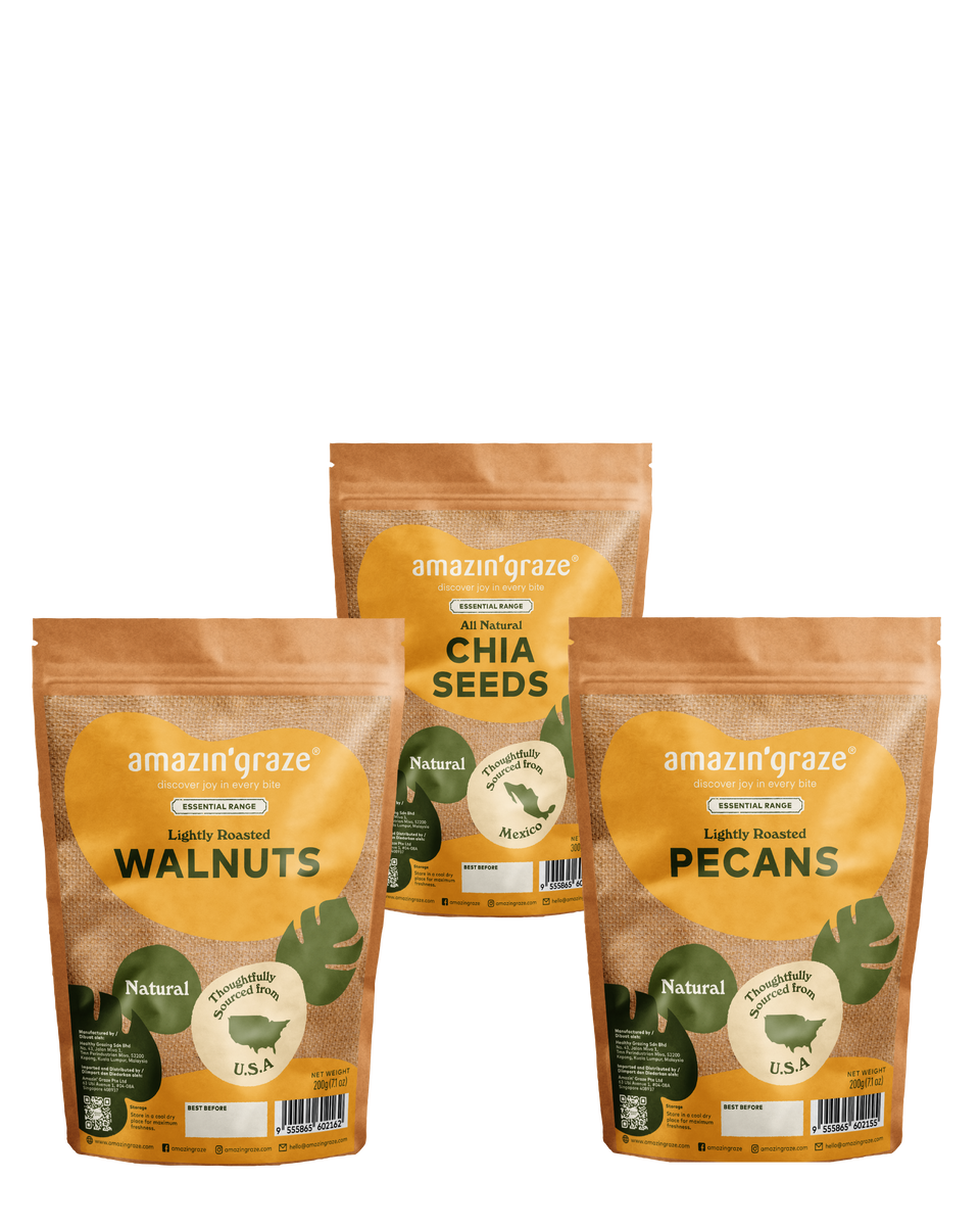 All Natural 3in1 Nuts & Seeds Bundle Amazin' Graze Malaysia