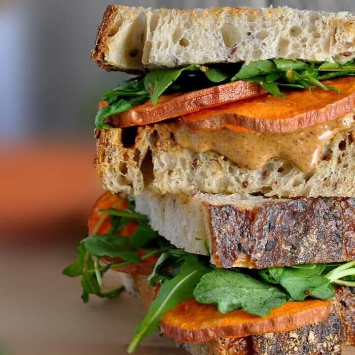 Almond Butter Sweet Potato Sandwich - Amazin' Graze Malaysia
