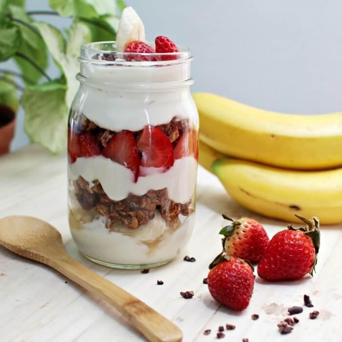 Banana Split Yogurt Parfait Recipe