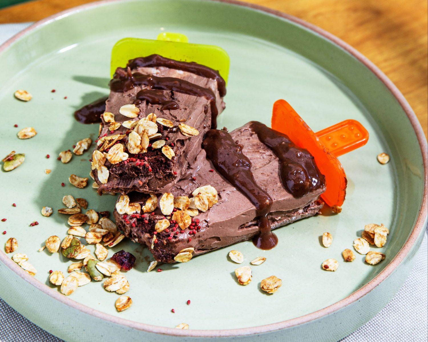 Creamy Chocolate PB Popsicles (Vegan Friendly)