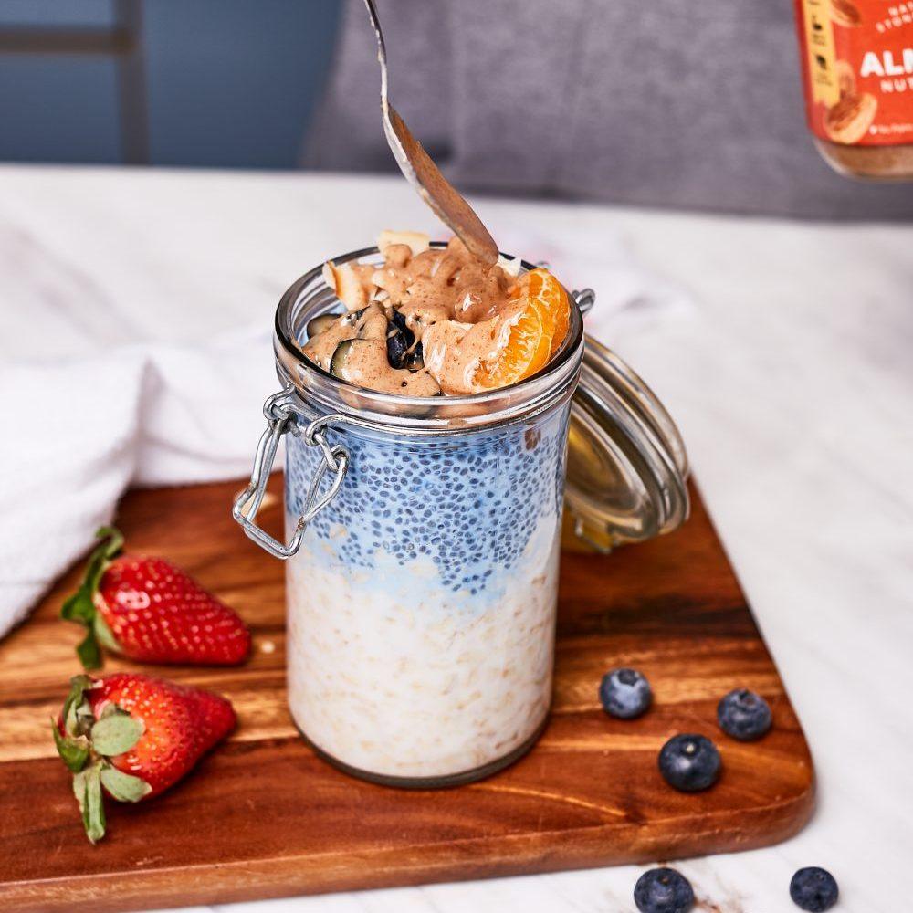 Dreamy Blue Overnight Oats