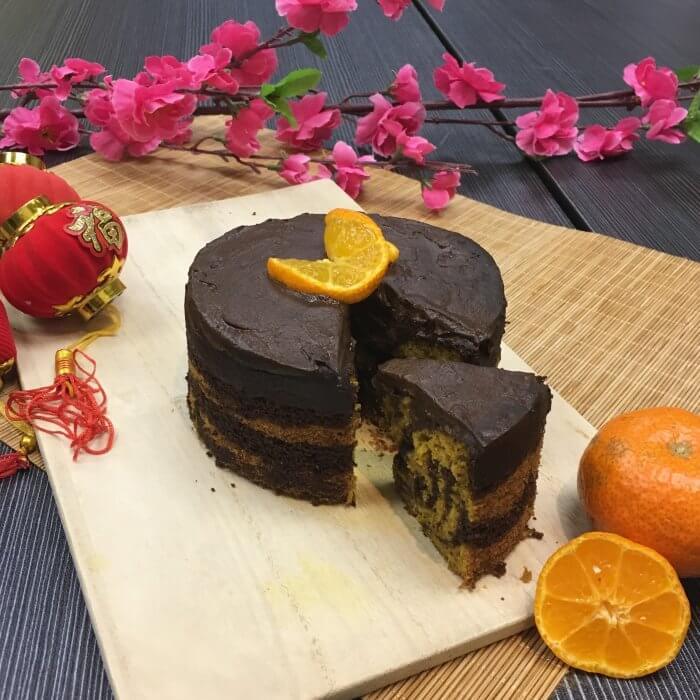 Chocolate Tangerine Marble Cake - Amazin' Graze Malaysia