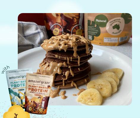 Healthy Protein Pancakes Recipe (ft. Plant-Based Protein)