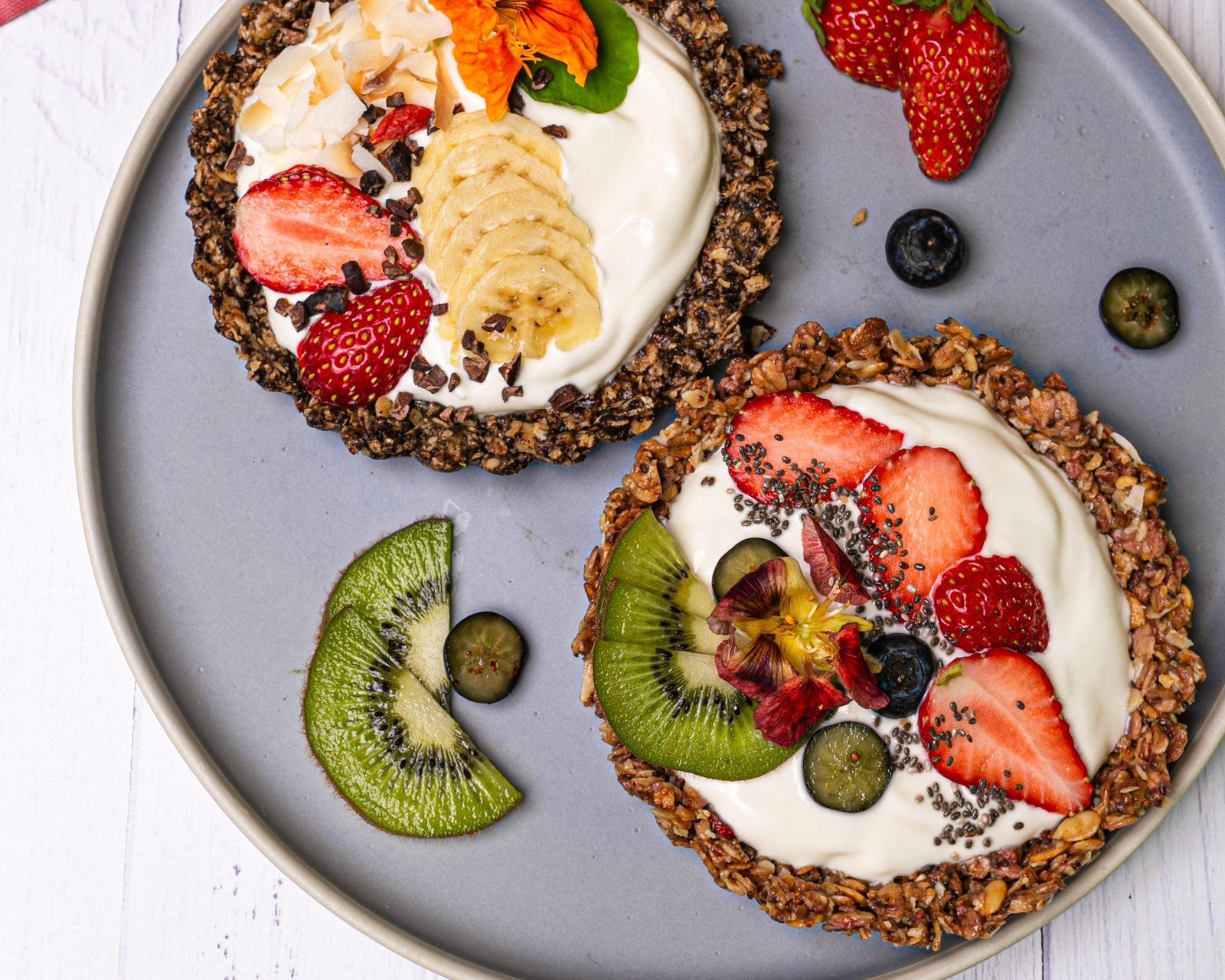 Chocolate Granola Tarts