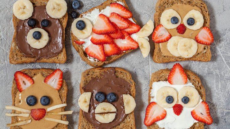 Fun Nut Butter Video Recipe: Cute Animal Toasts!