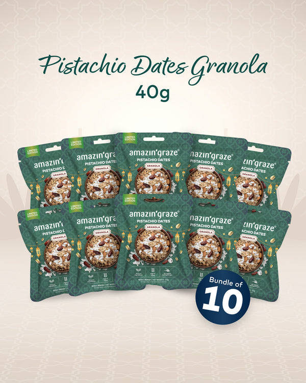 [Bundle of 10] Amazin’ Pistachio Dates Granola 40g