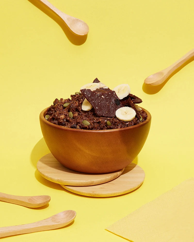 High Protein Chocolate Banana Instant Oatmeal - Amazin' Graze Malaysia