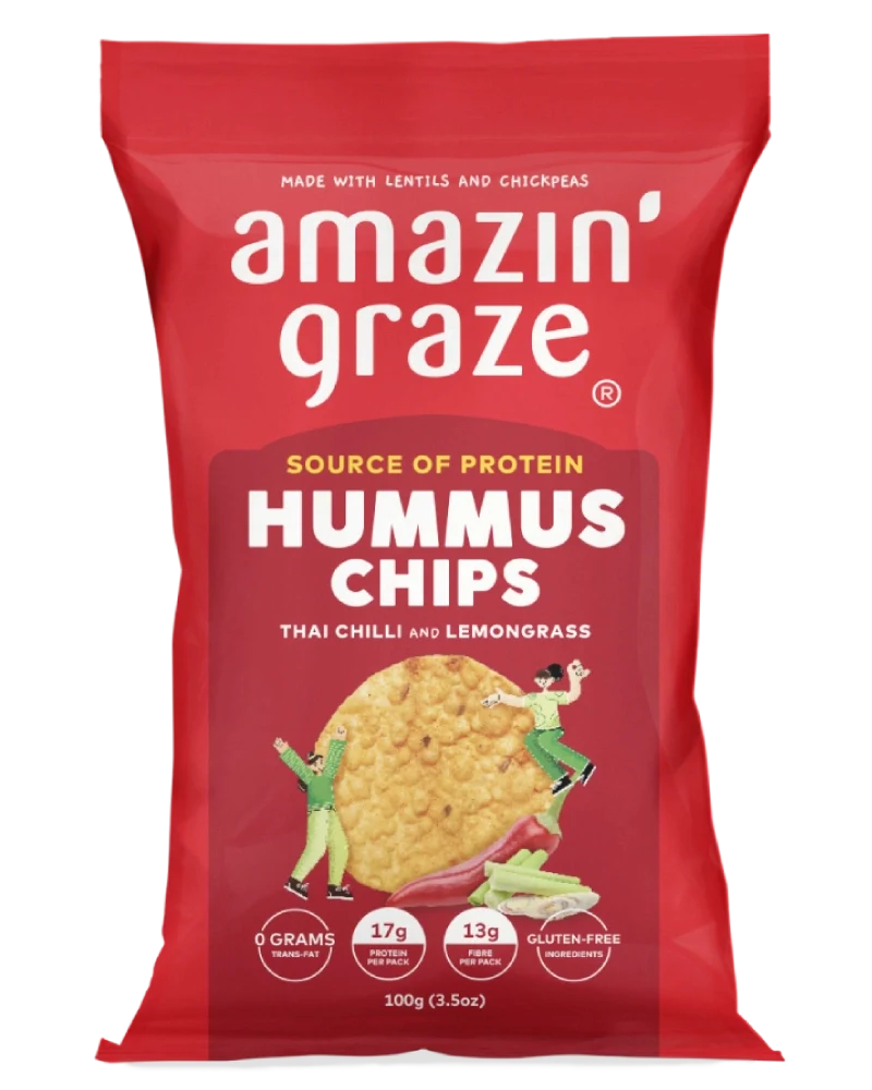Hummus Chips Thai Chilli & Lemongrass - Amazin' Graze Malaysia