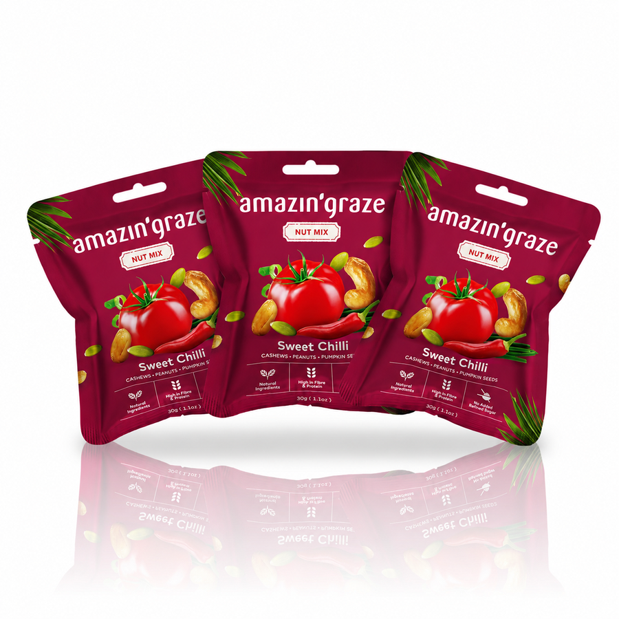 [40% OFF BIRTHDAY FLASH] Bundle of 3 Sweet Chilli Nut Mix (40g)