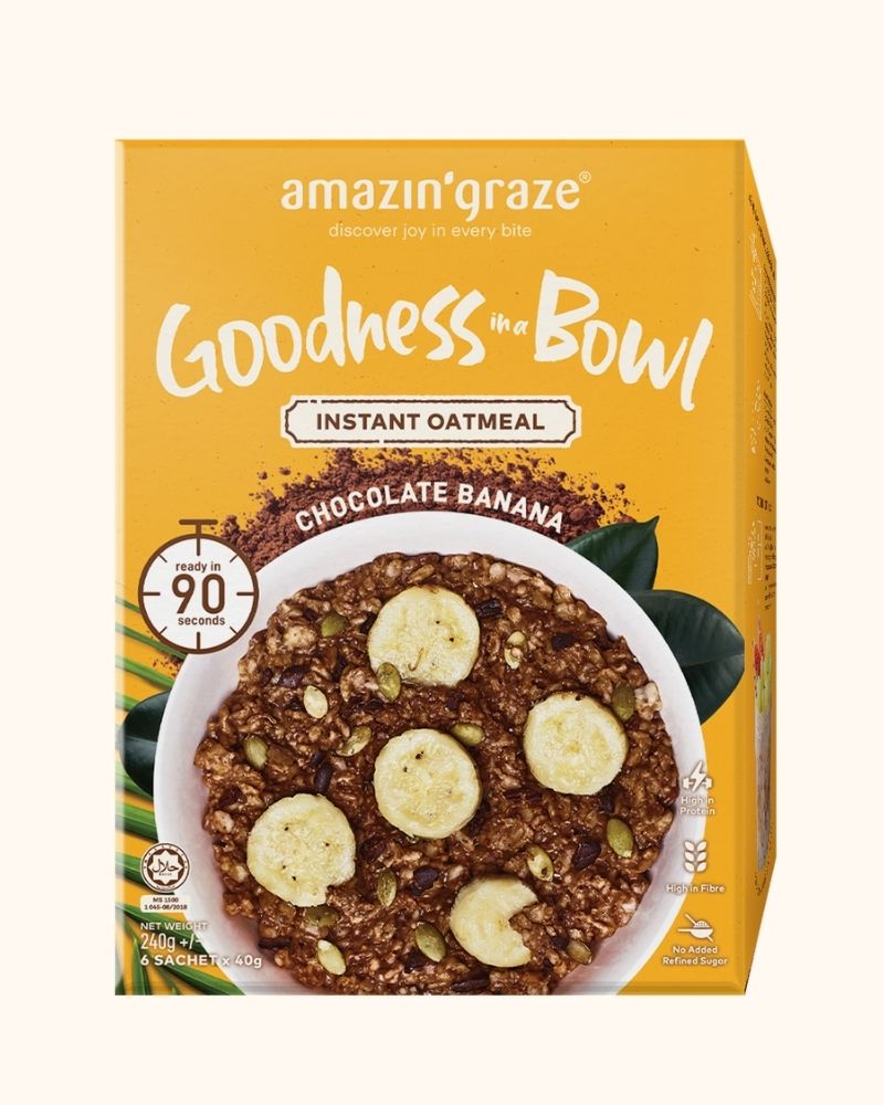 [B1F1] Chocolate Banana Instant Oatmeal