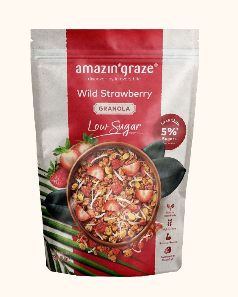 Low Sugar Wild Strawberry Granola