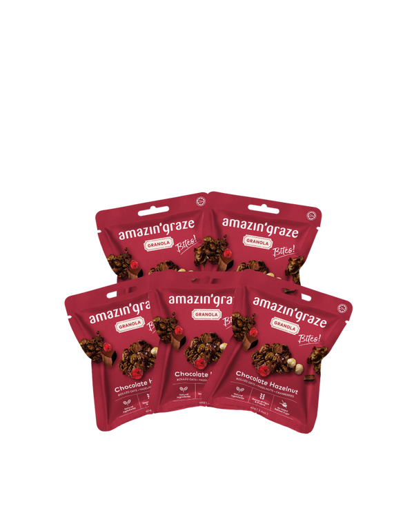 Bundle of 5 Chocolate Hazelnut Granola Bites (5x40g)