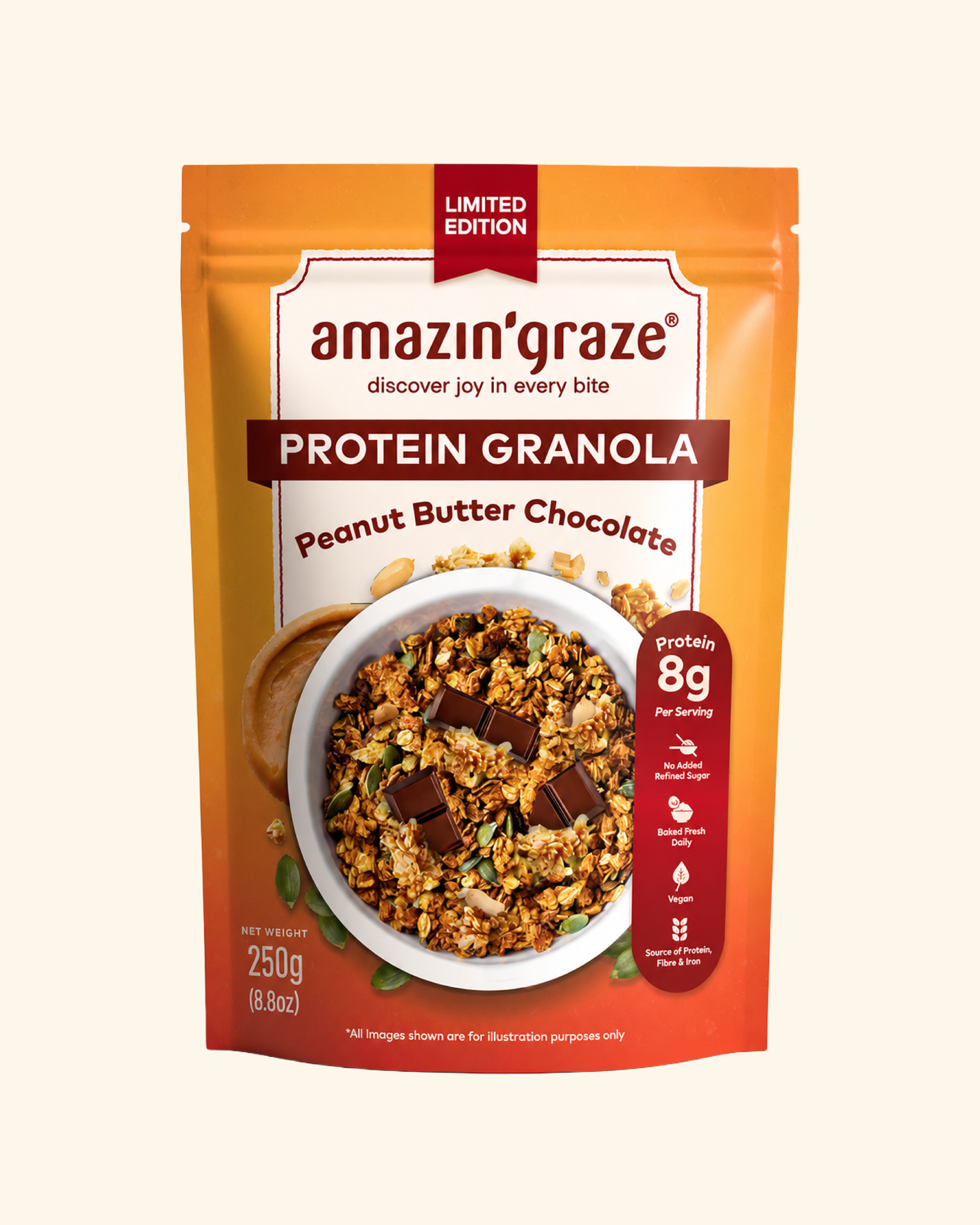 Peanut Butter Protein Granola for post workout breakfasts and sustained morning energy.
