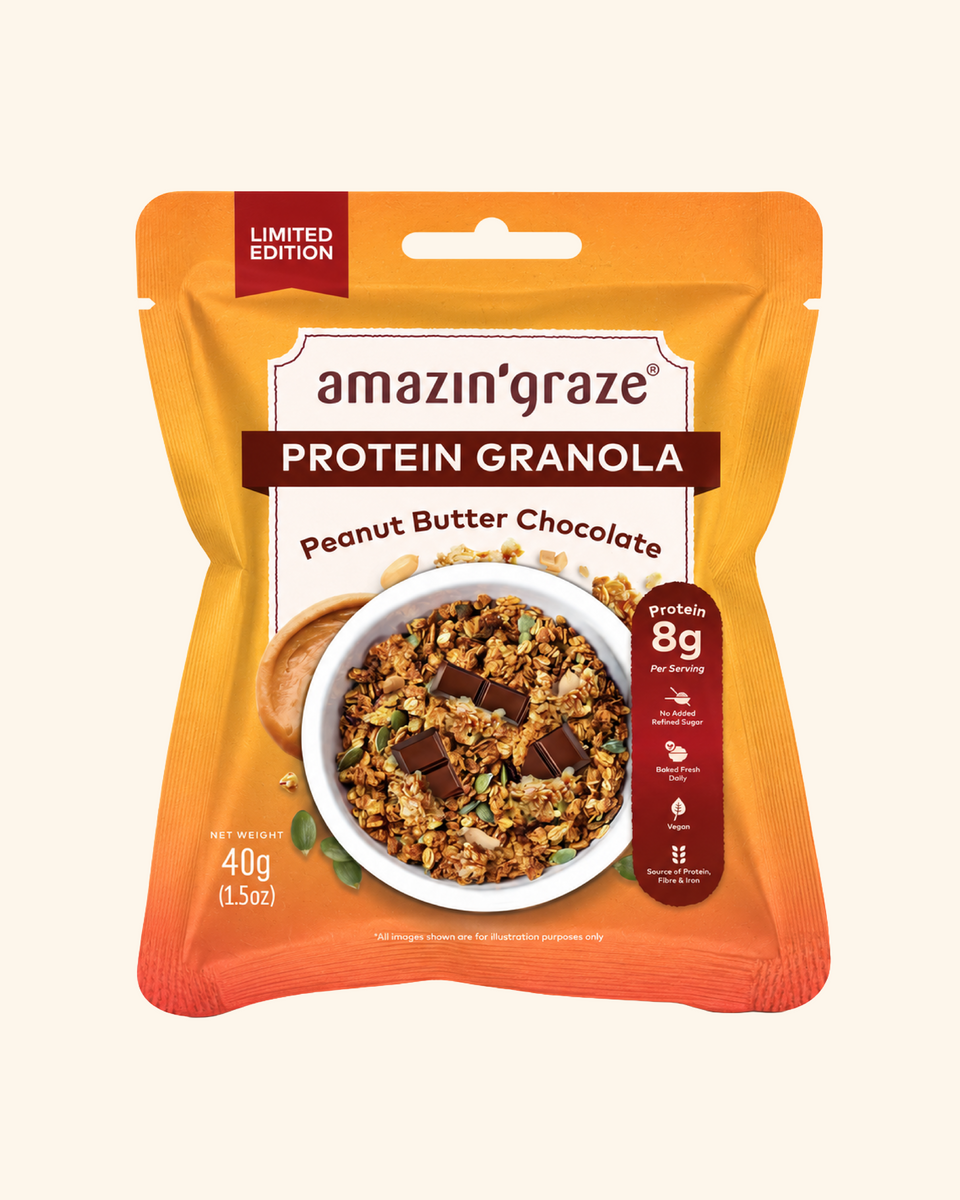 NEW Peanut Butter Protein Granola 40g [Bundle of 5] – Amazin' Graze ...