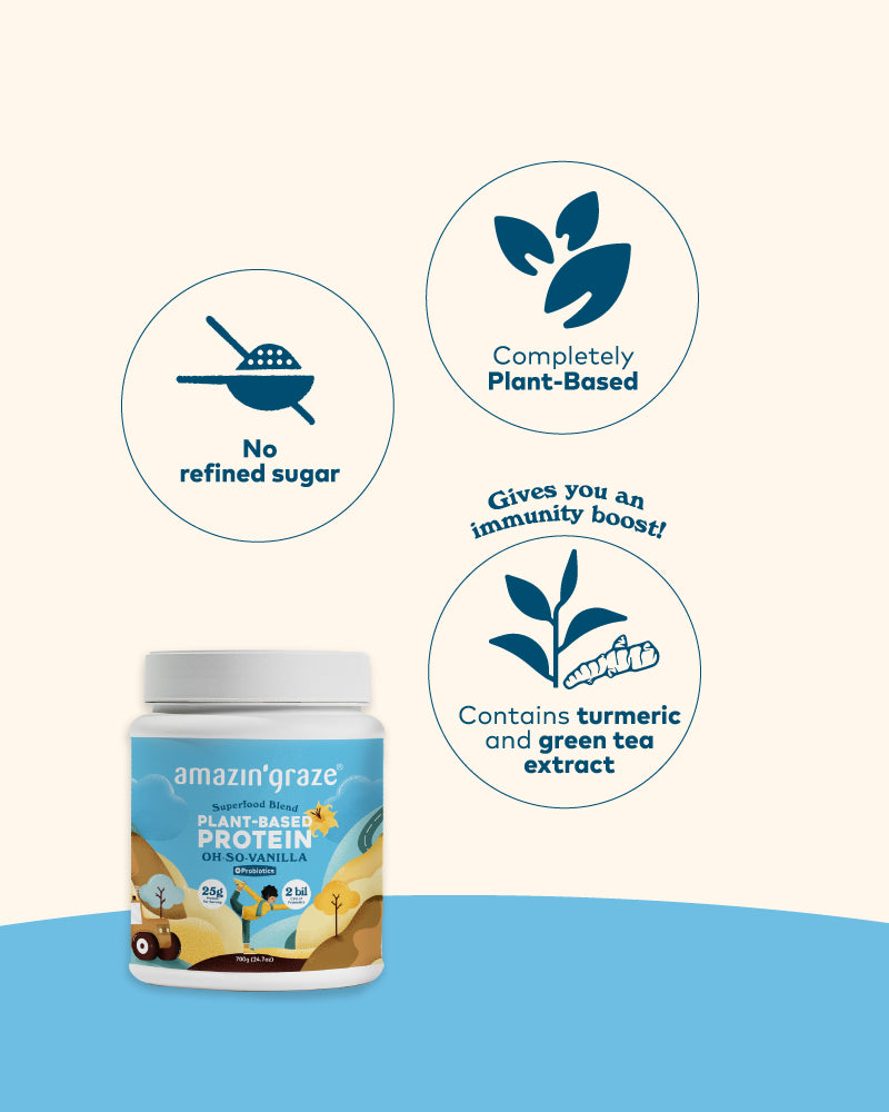 Oh-So-Vanilla Protein Blend (700g) - Amazin' Graze Malaysia