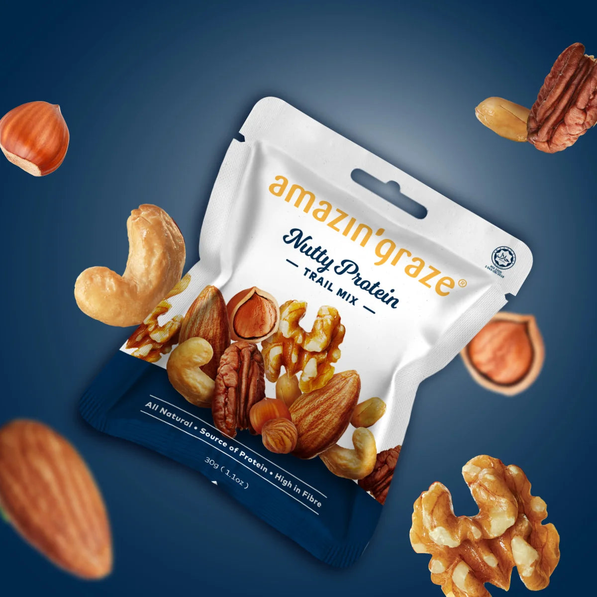 Bag of 6 Nutty Trail Mix - Amazin' Graze Malaysia