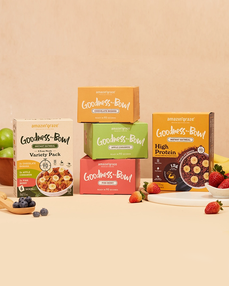 Wholesome 3-in-1 Healthy Breakfast Bundle - Amazin' Graze Malaysia