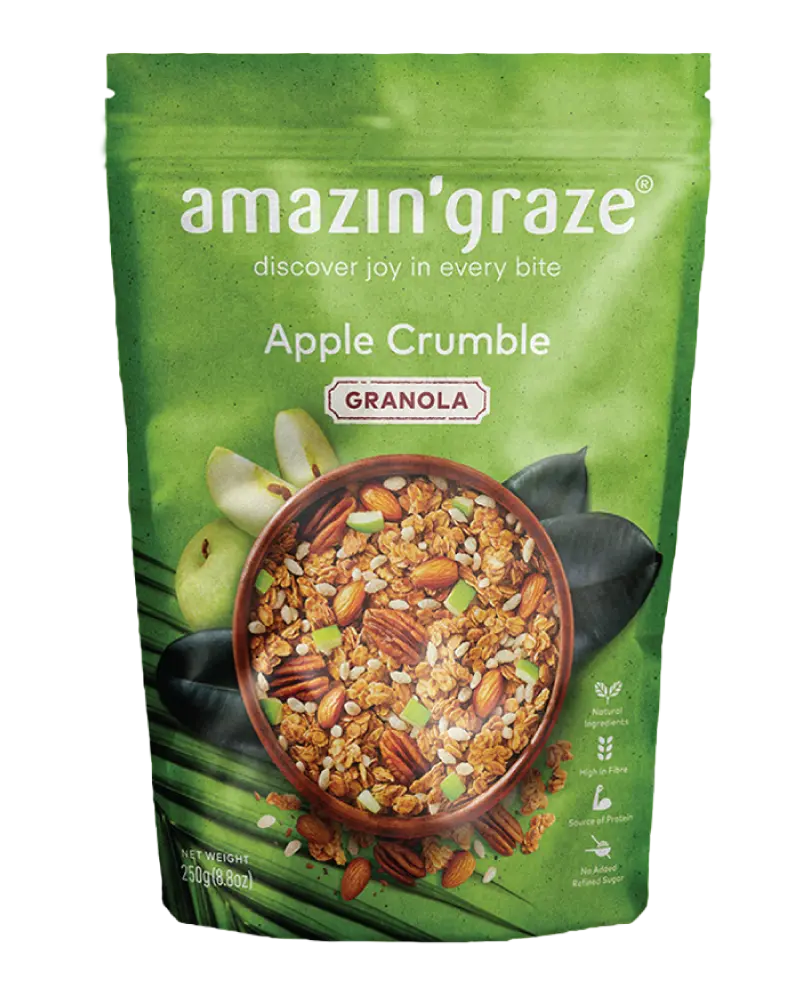 Apple Crumble Granola - Amazin' Graze Malaysia