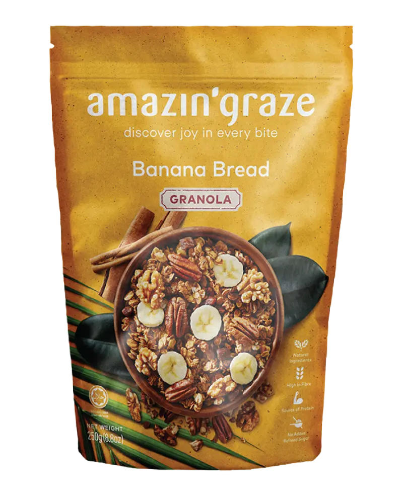 Banana Bread Granola - Amazin' Graze Malaysia