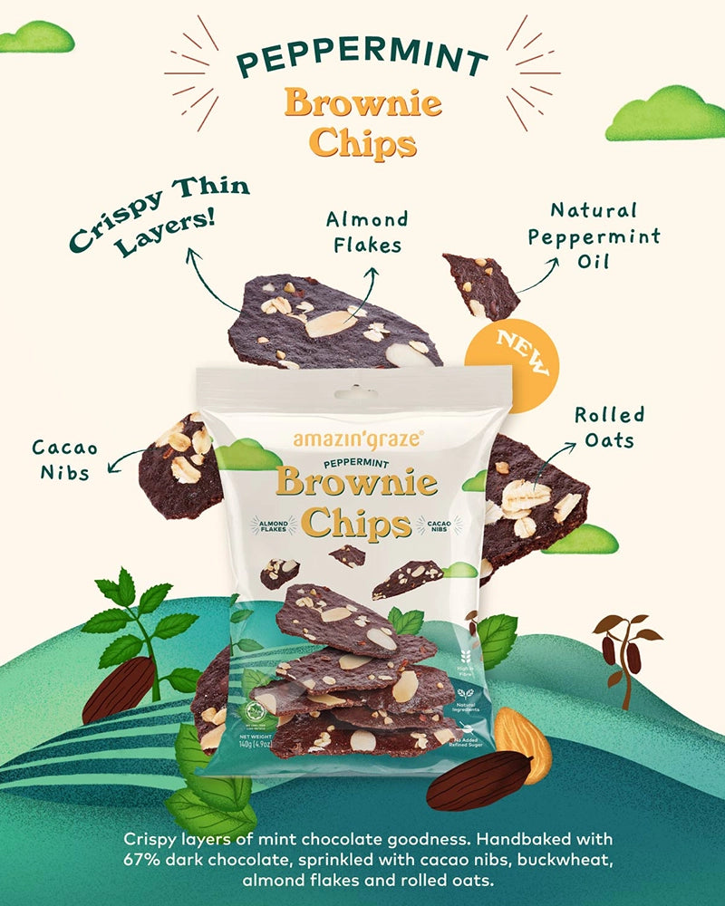 Bundle of 3 Brownie Chips - Amazin' Graze Malaysia