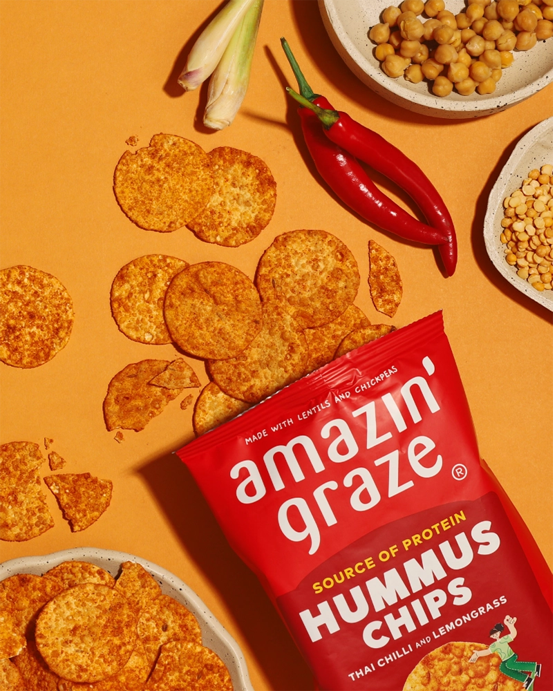 Bundle of 3 Hummus Chips - Amazin' Graze Malaysia