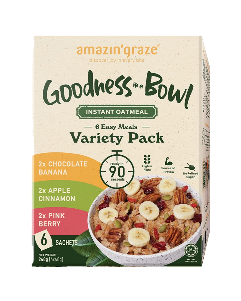 Instant Oatmeal Variety Pack - Amazin' Graze Malaysia