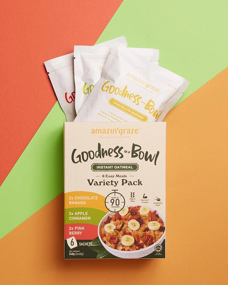 Instant Oatmeal Variety Pack - Amazin' Graze Malaysia