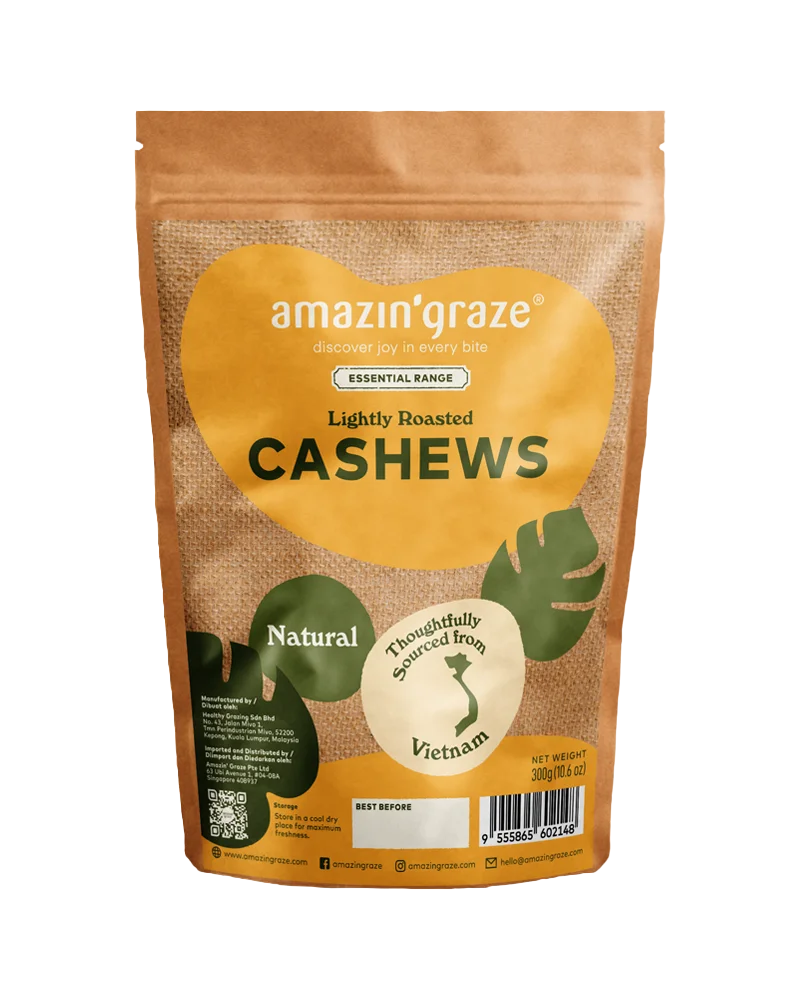 Lightly Roasted Cashews - Amazin' Graze Malaysia
