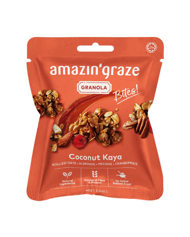 Amazin' Graze Mini Coconut Kaya Granola Bites 40g