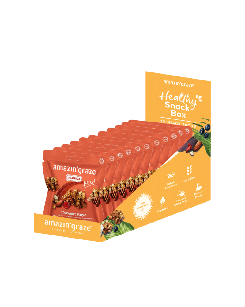 Amazin' Graze Mini Coconut Kaya Granola Bites-Bundle of 10 400g (10 x 40)