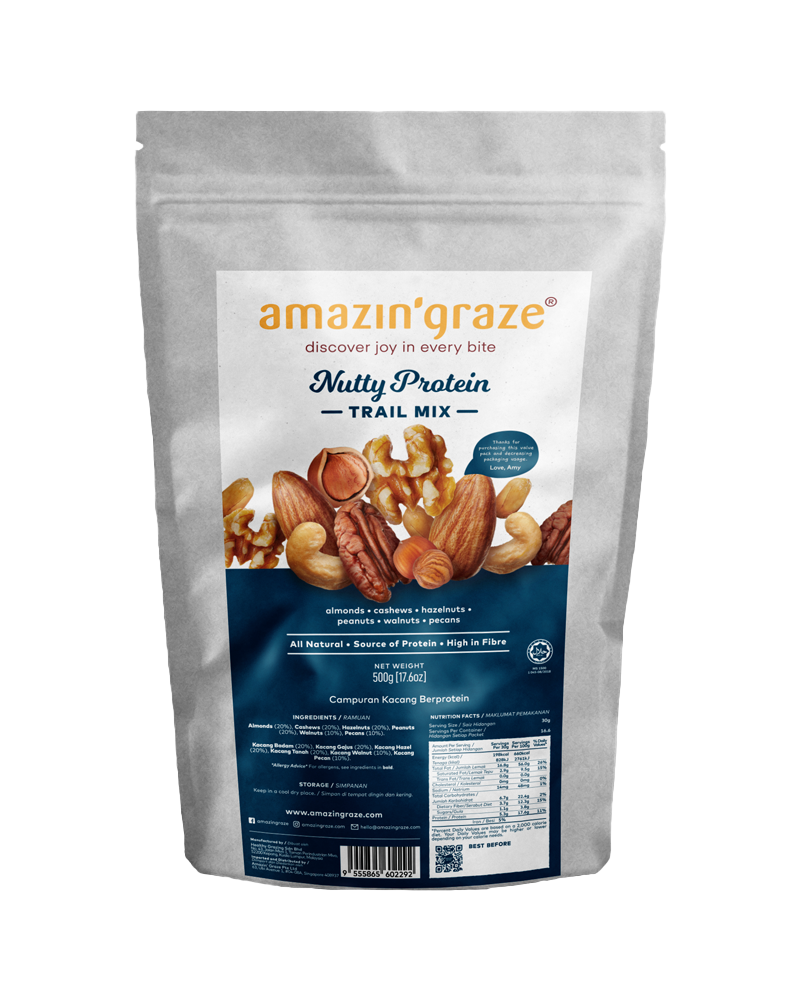 Amazin' Graze Nutty Protein Trail Mix [Bulk Pack] 500g