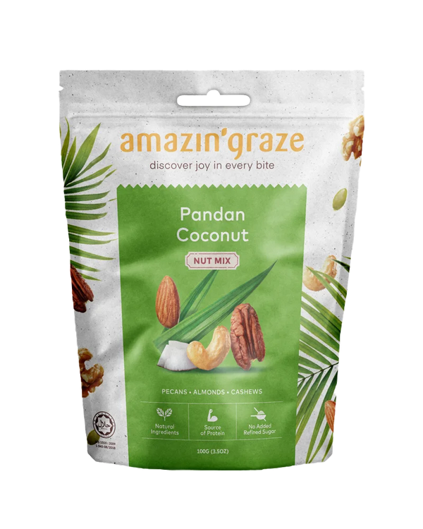 Pandan Coconut Nut Mix - Amazin' Graze Malaysia