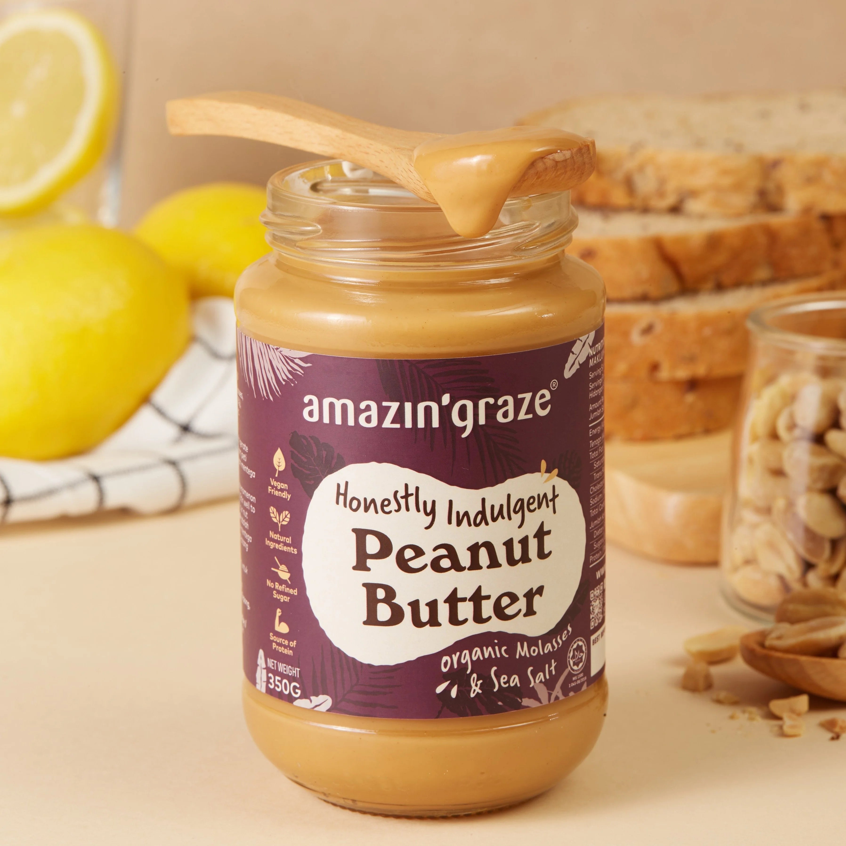 Indulgent Peanut Butter [Lightly Salted] - Amazin' Graze Malaysia