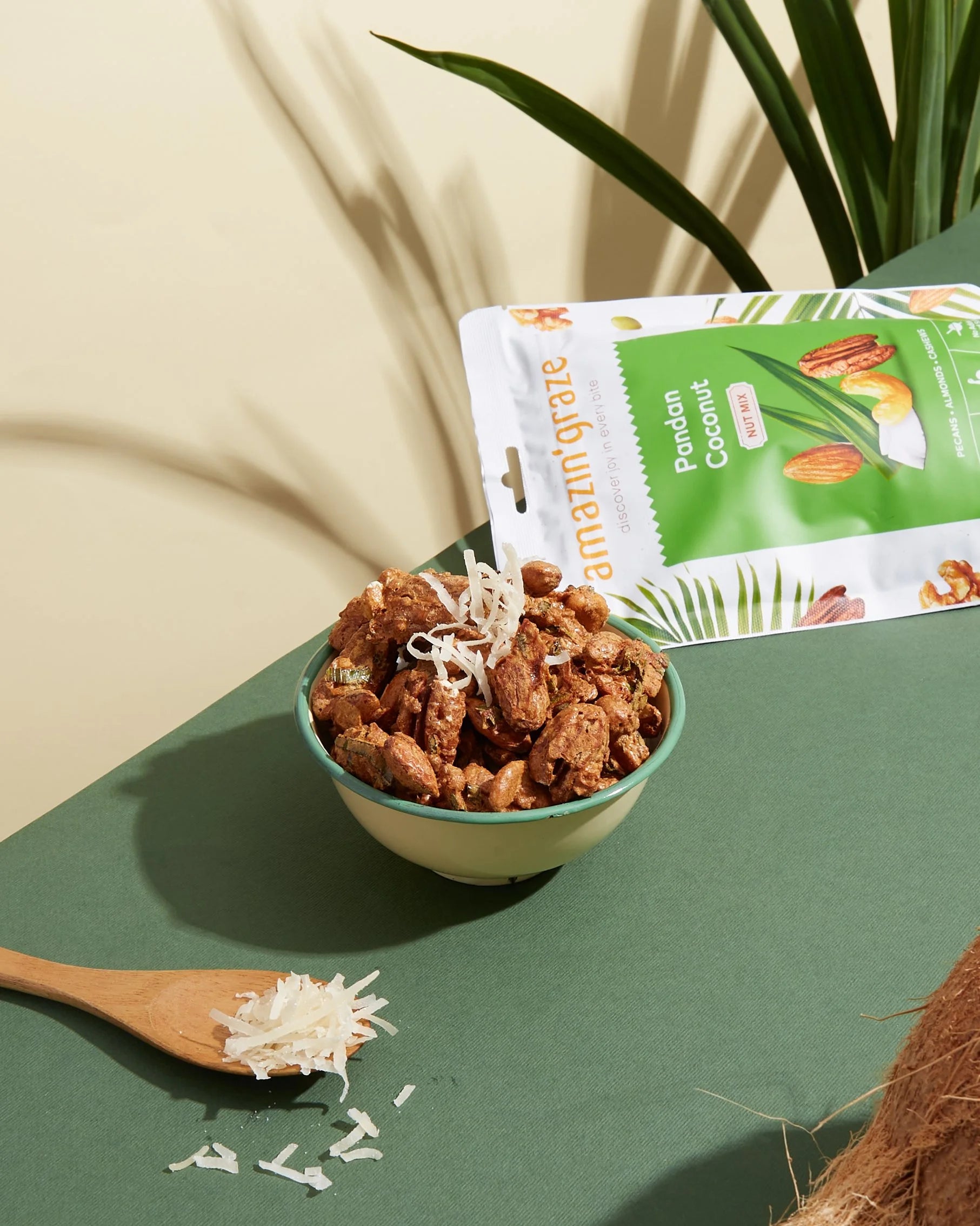 Pandan Coconut Nut Mix - Amazin' Graze Malaysia