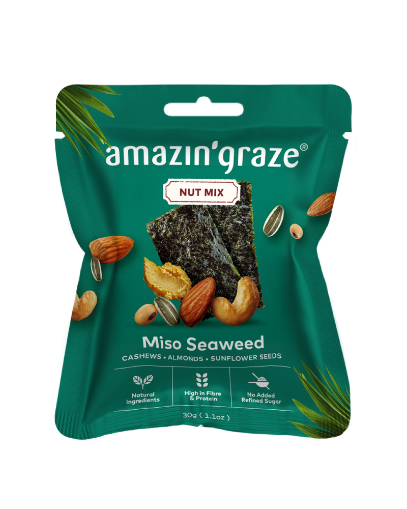 Amazin' Graze Mini Miso Seaweed Nut Mix 30g