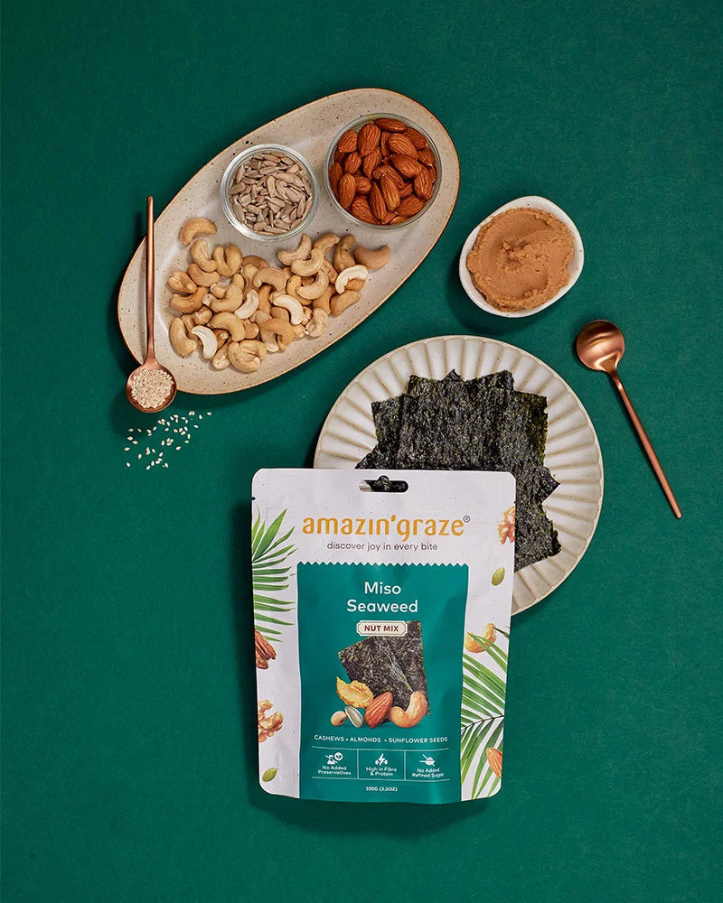 Miso Seaweed Nut Mix ingredients