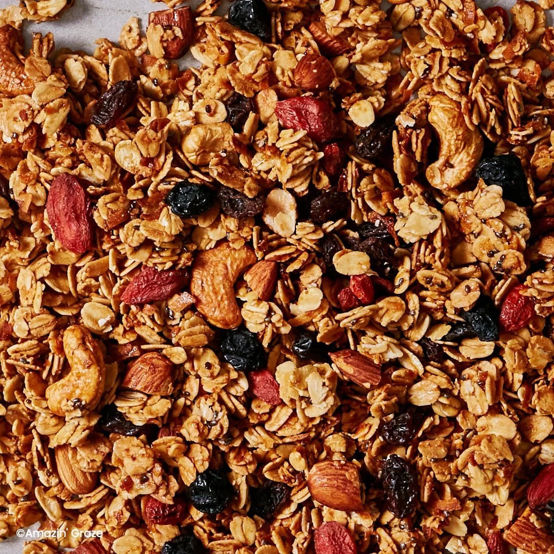 Blueberry Goji Coconut Granola - Amazin' Graze Malaysia