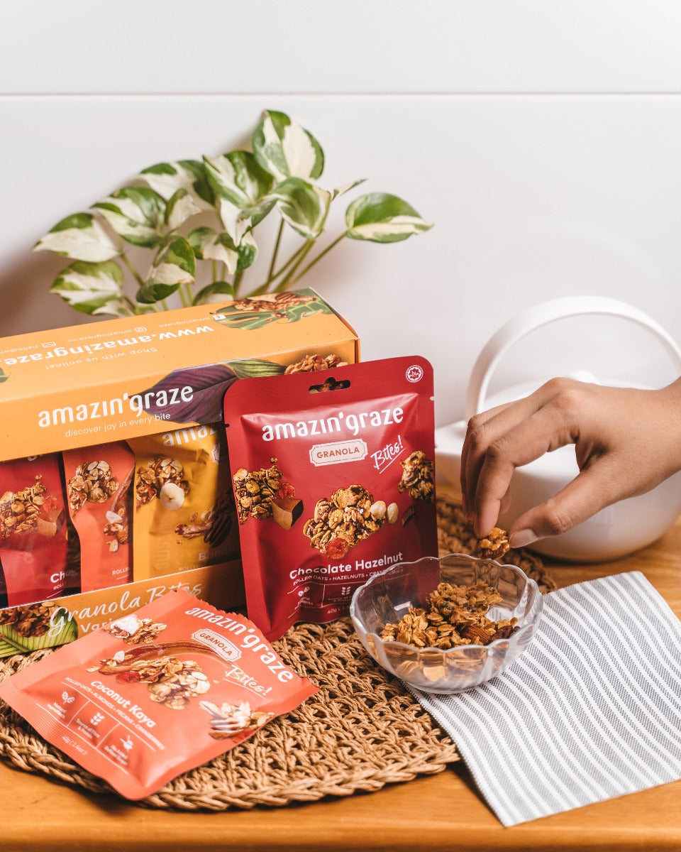 Amazin' Graze Mini Chocolate Hazelnut Granola Bites