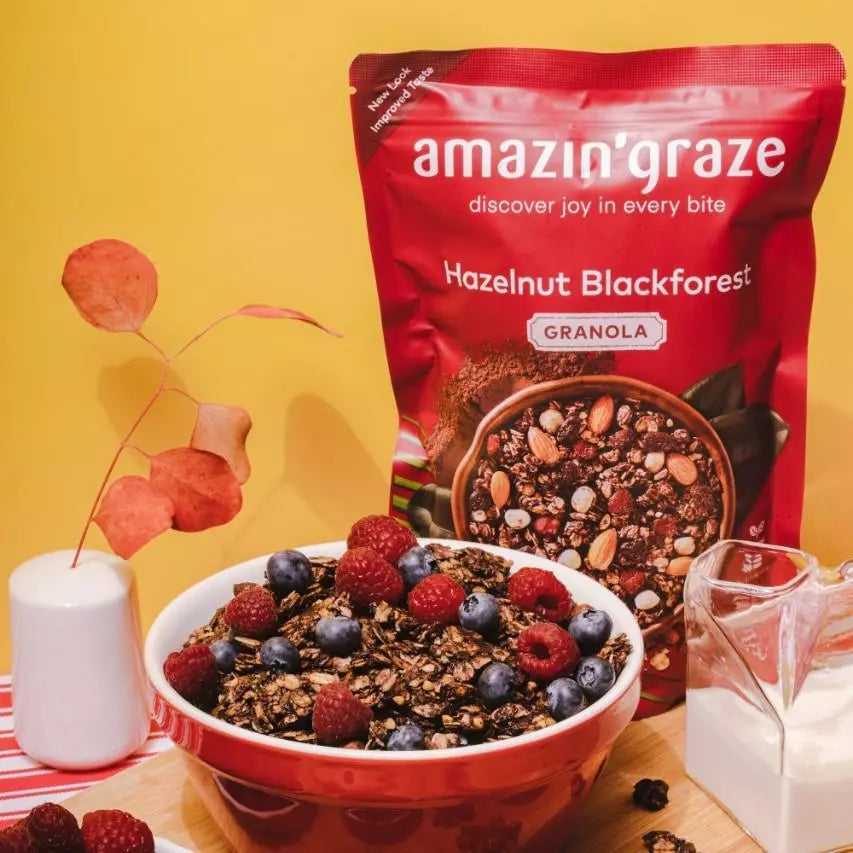 Hazelnut Blackforest Granola - Amazin' Graze Malaysia