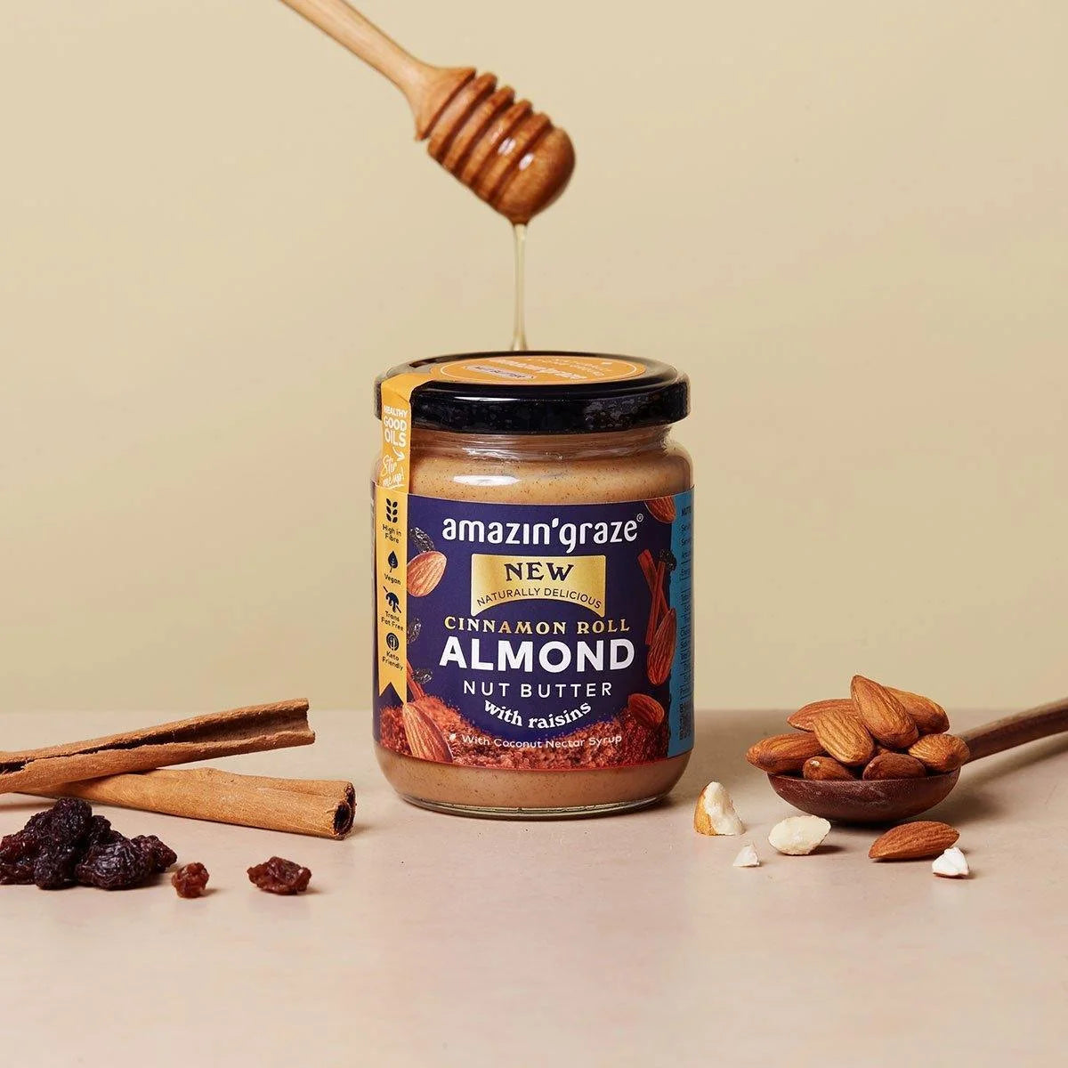 Cinnamon Roll Almond Butter - Amazin' Graze Malaysia